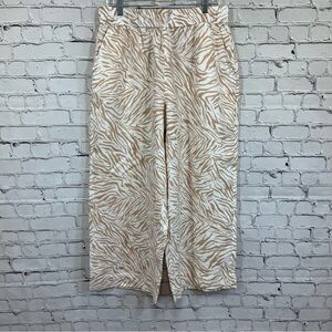 Nicole Miller Linen Pants Wide Leg Size XL